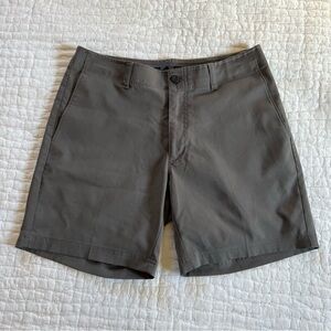 Men’s Gray Performance Golf Shorts 32x7 Quiet Shade Stretch Lightweight